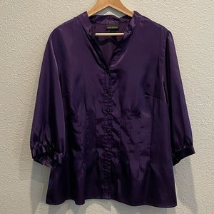 Silky Purple Blouse Size 14/16